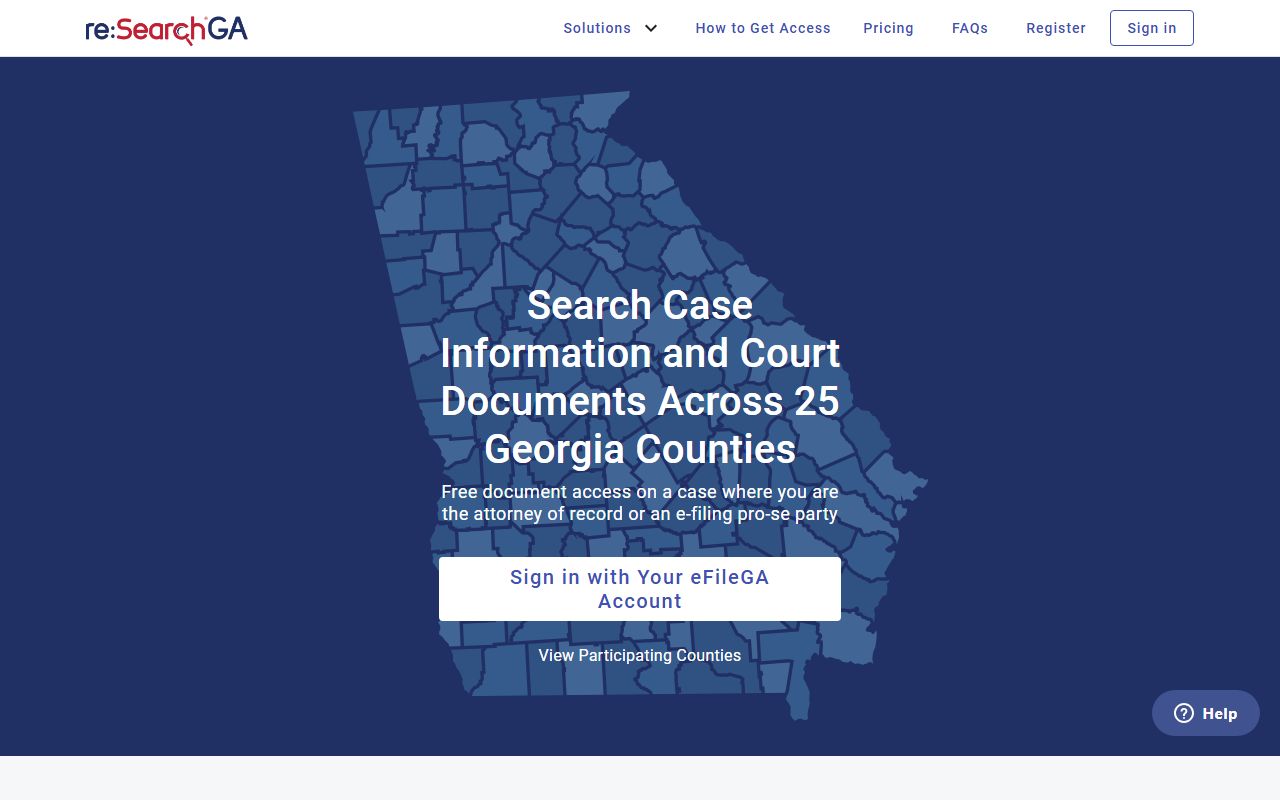 Clinch County court records reSearchGA court record platform