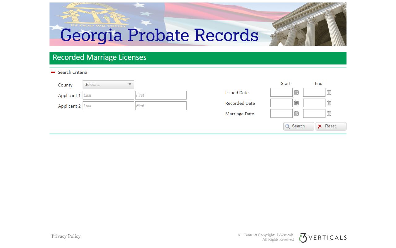 Clinch County warrant records contrast with Georgia county search dropdown